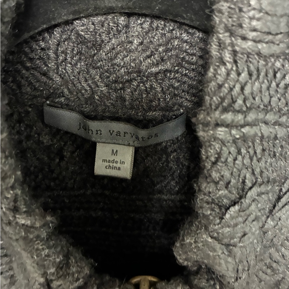 John Varvatos Collection Foil Cable knit sweater Size medium - Picture 13 of 15